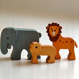 Wooden Animal Figure Set