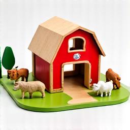 Wooden Farm Play Set